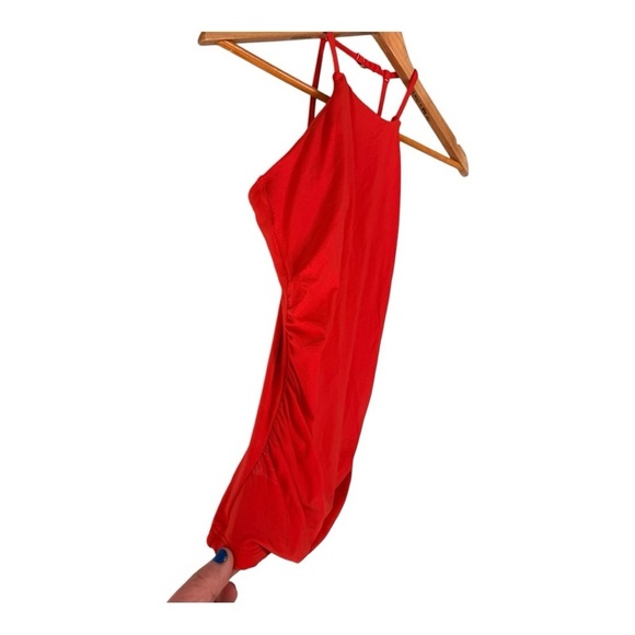 Anne Cole Red Spice High Neck Tankini Shirred Size Small NEW Style 23MT20601 - Picture 7 of 9